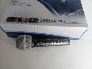 Olivia Newton-John Dynamic microphone signed with proof