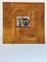 Load image into Gallery viewer, Paul Pierce, Kevin Garnett, Ray Allen 2007-2008 Boston Celtics NBA champions team signed 12x12 parquet wood floor with proof
