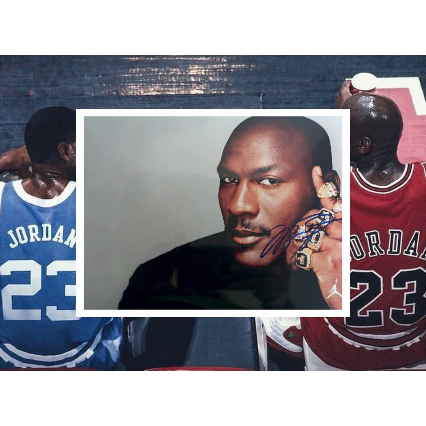 Michael Jordan NBA finals photo 8x10 signed with proof