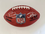 Load image into Gallery viewer, Patrick Mahomes and Jalen Hurts NFL Wilson Leather authentic game model football signed with proof with free acrylic display case
