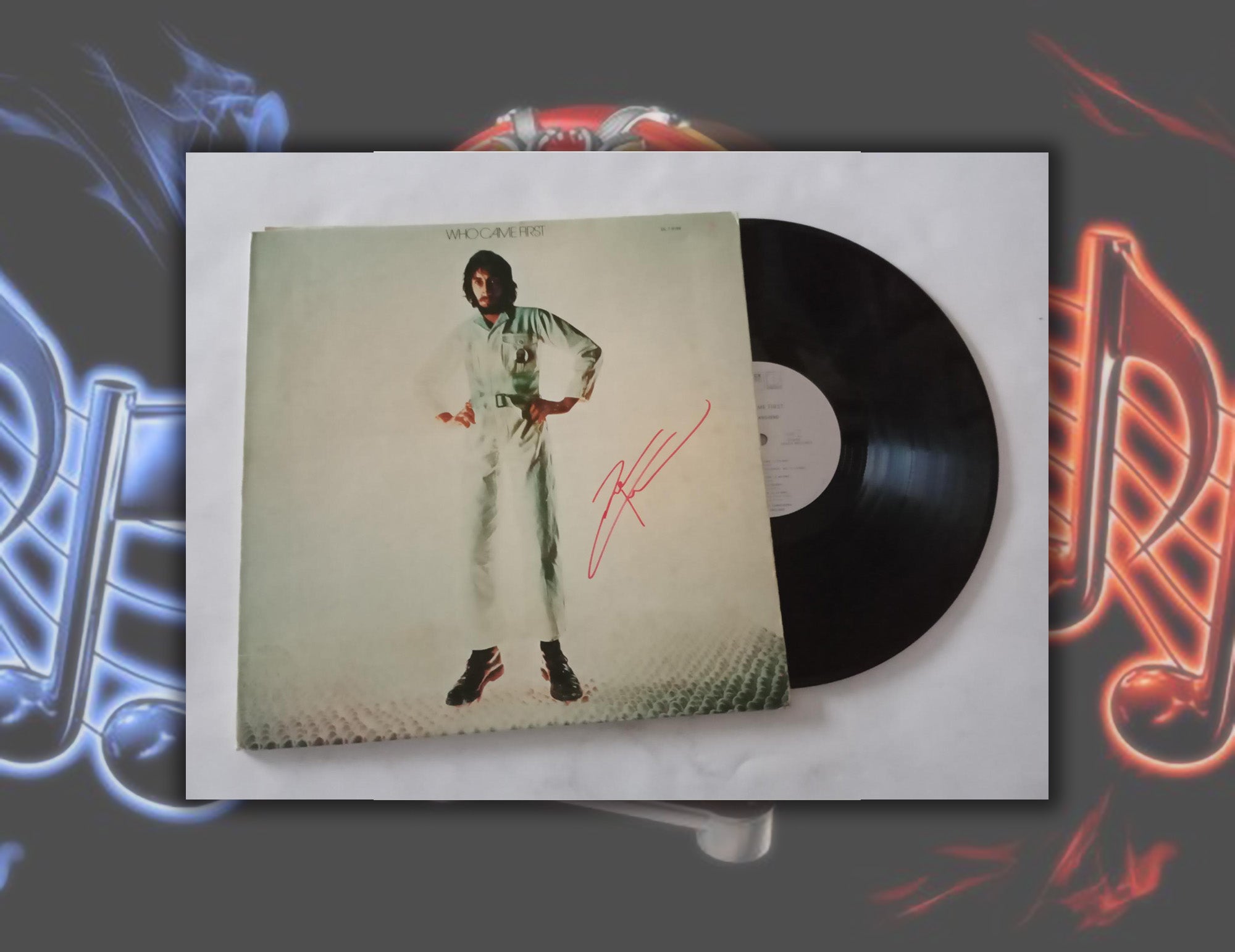 Pete Townshend of "The Who" LP signed with proof