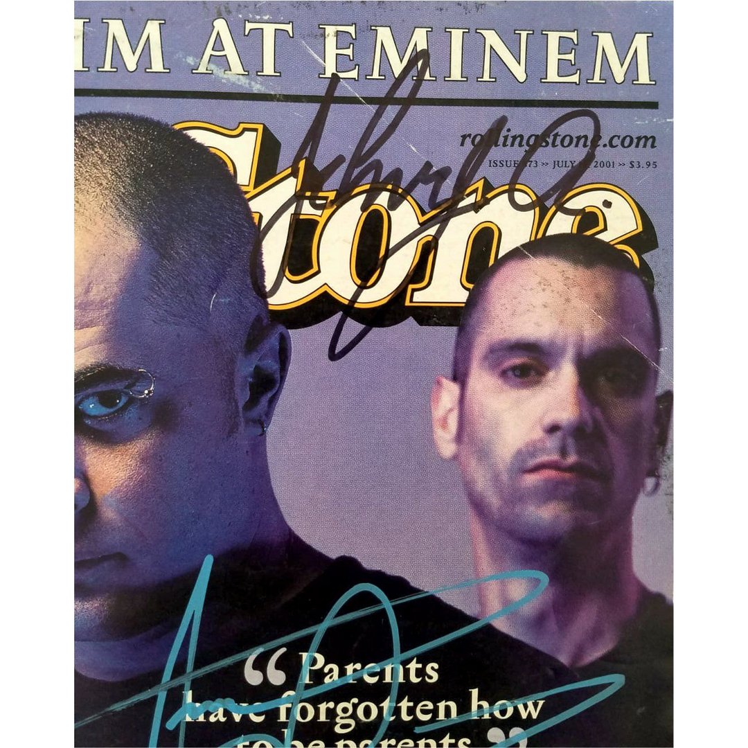 Aaron Lewis Staind band signed Rolling Stone magazine signed