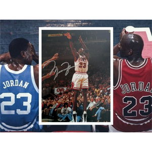 Michael Jordan Rings 8x10 signed photo with proof