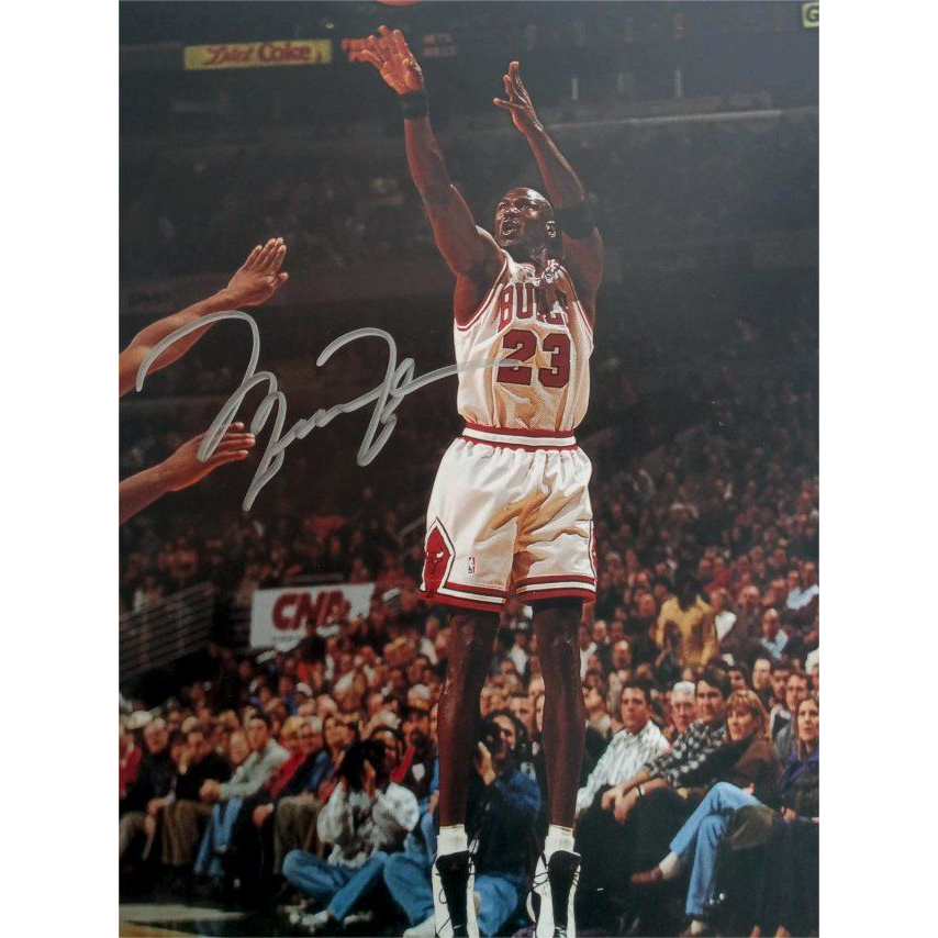Michael Jordan Rings 8x10 signed photo with proof