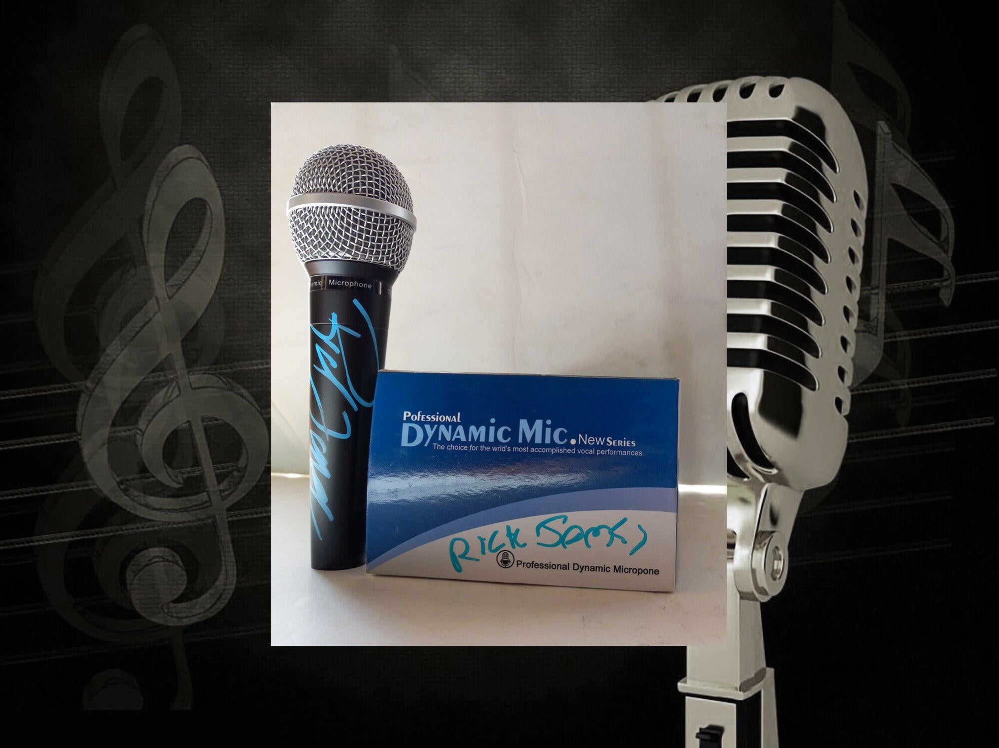 Rick James Super Freak microphone signed with proof