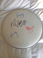 Load image into Gallery viewer, Robert Smith and the Cure 14 inch drum head signed with proof
