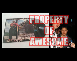 Stevie Ray Vaughan 'Soul to Soul' LP album signed with proof