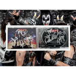 Load image into Gallery viewer, Gene Simmons Ace freely Peter Chris Paul Stanley kiss dual signed CD with proof
