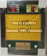 Load image into Gallery viewer, Tiger Woods 2019 Masters champion pristine signed &#39;&#39;best wishes&#39;&#39; Masters pin flag with proof
