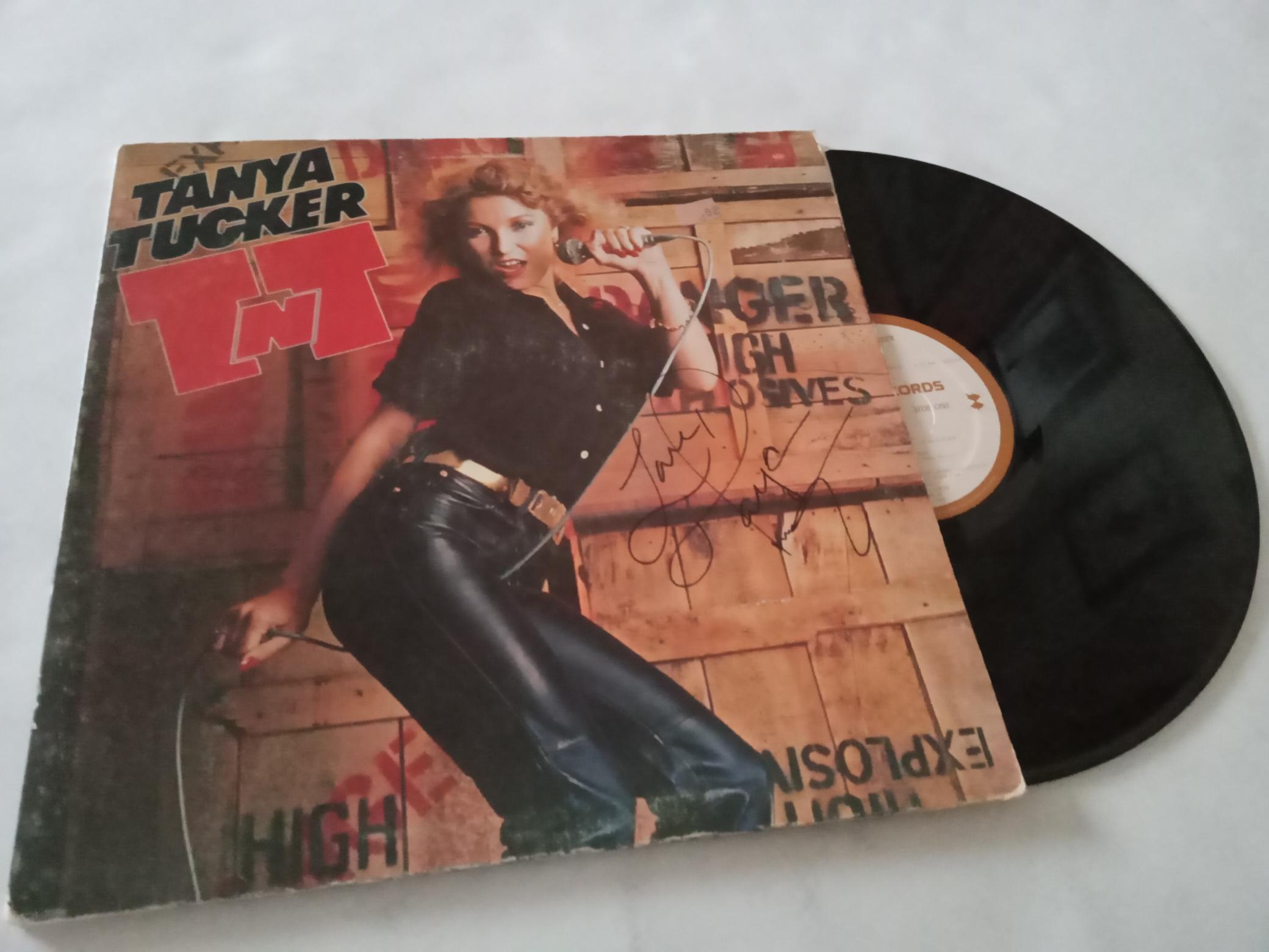 Tanya Tucker LP signed with proof