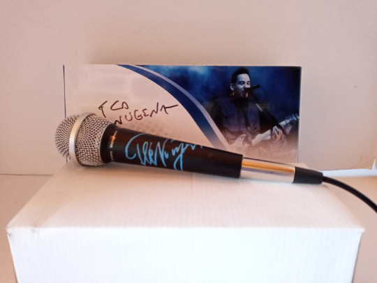 Ted Nugent signed microphone