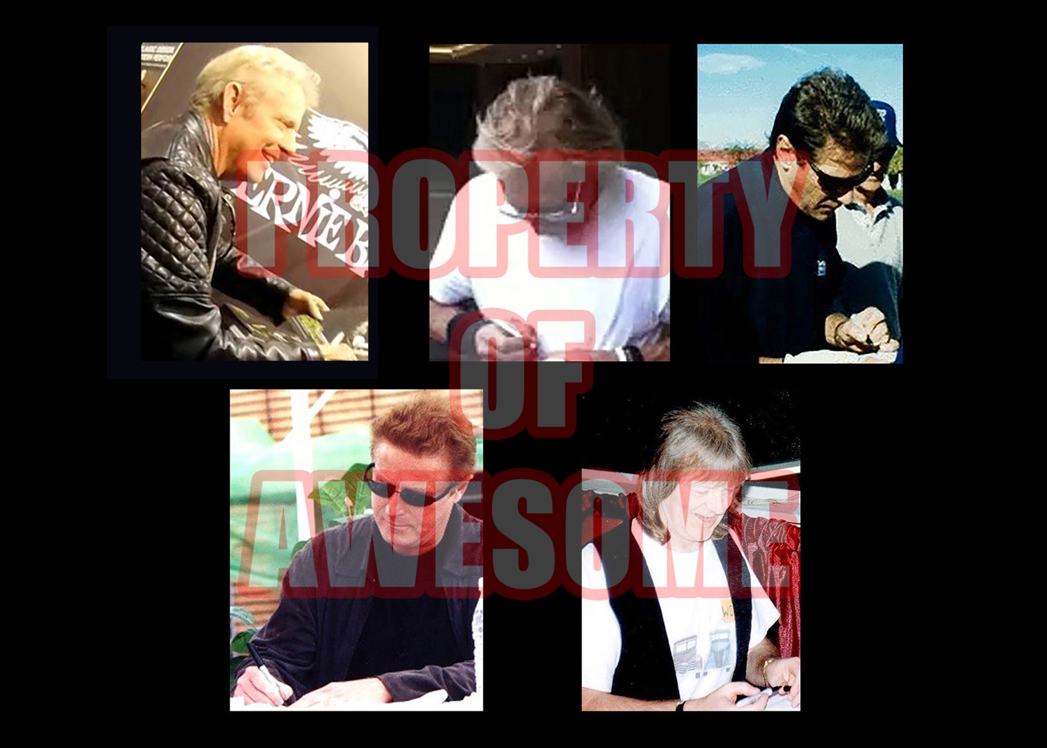 Don Henley, Joe Walsh, Glenn Frey, Randy Meisner, Don Felder, the Eagles 14-in tambourine signed with proof