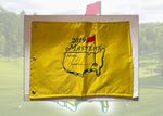 Load image into Gallery viewer, Tiger Woods 2019 Masters champion pristine signed &#39;&#39;best wishes&#39;&#39; Masters pin flag with proof
