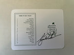 Load image into Gallery viewer, Tiger Woods Augusta National Masters scorecard signed with proof
