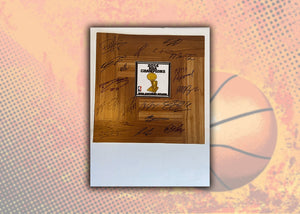 Tim Duncan, Kawhi Leonard, Gregg Popovich, San Antonio Spurs 2014 NBA champs 12x12 parquet hardwood floor team signed with proof