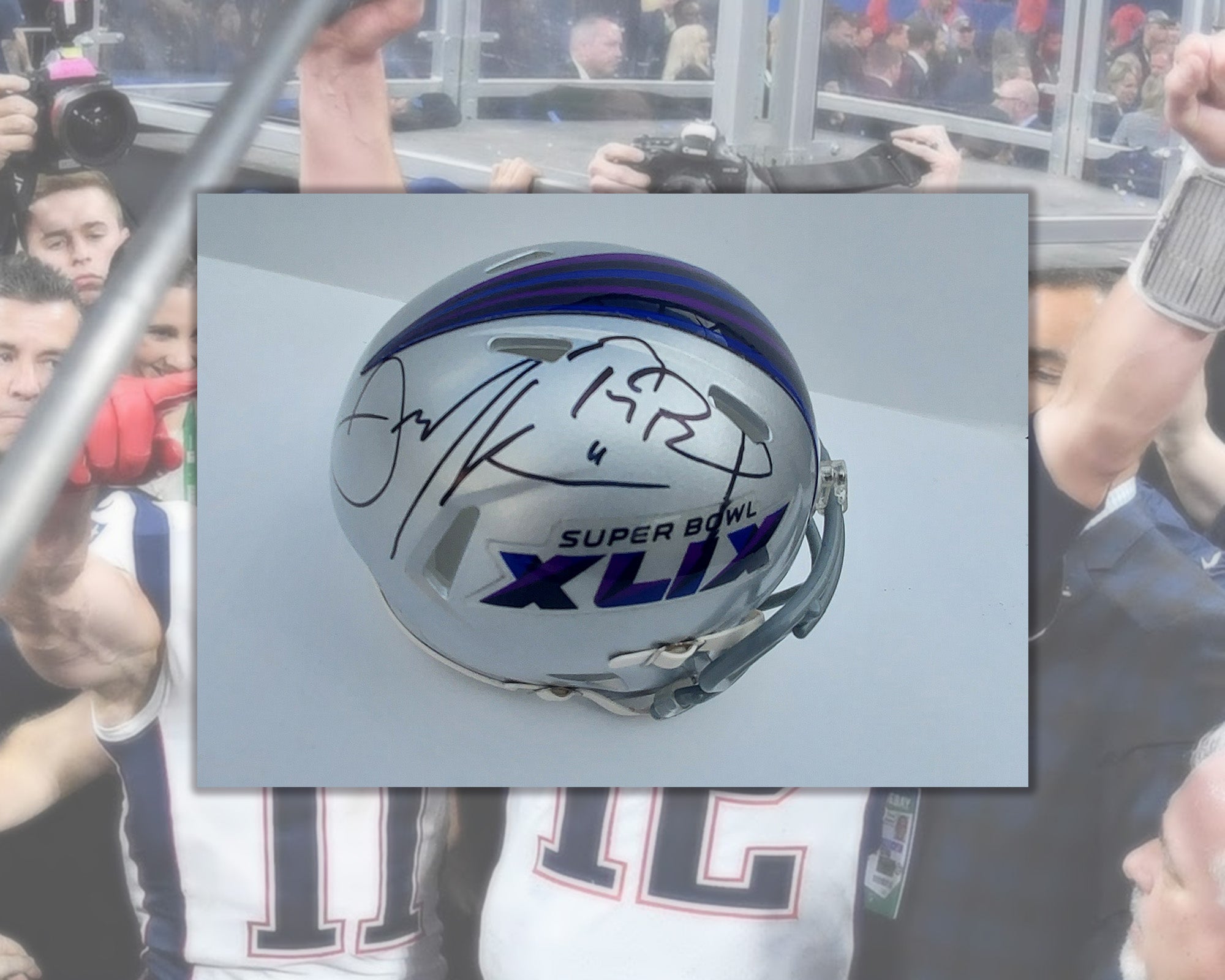 Julian Edelman Signed Autographed New England Patriots Super Bowl