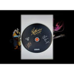 Load image into Gallery viewer, Anthony Kiedis, Flea, Chad Smith, Red Hot Chili Peppers 14-inch drum head signed with proof
