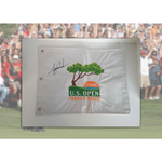 Load image into Gallery viewer, Tiger Woods 2008 US Open golf pin flag signed with proof
