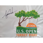 Load image into Gallery viewer, Tiger Woods 2008 US Open golf pin flag signed with proof
