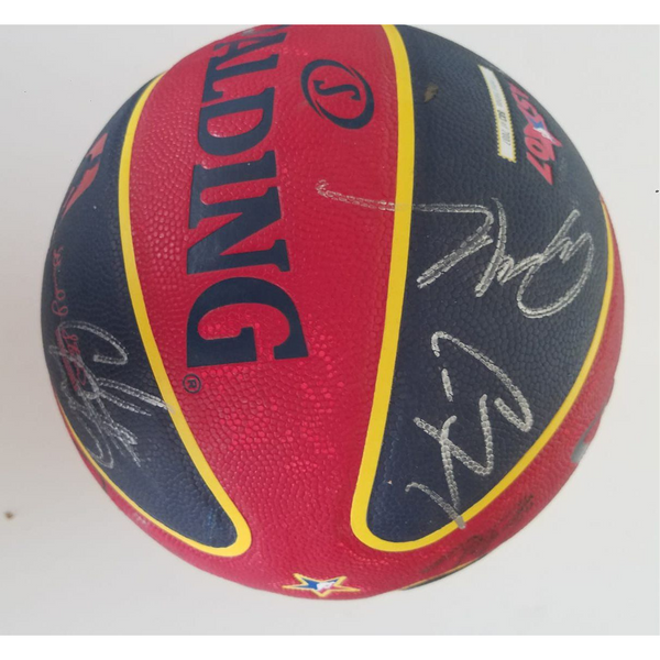 Sold at Auction: 2002 NBA All-Star Game autographed basketball - (21)  signatures incl. Jordan and Kobe.