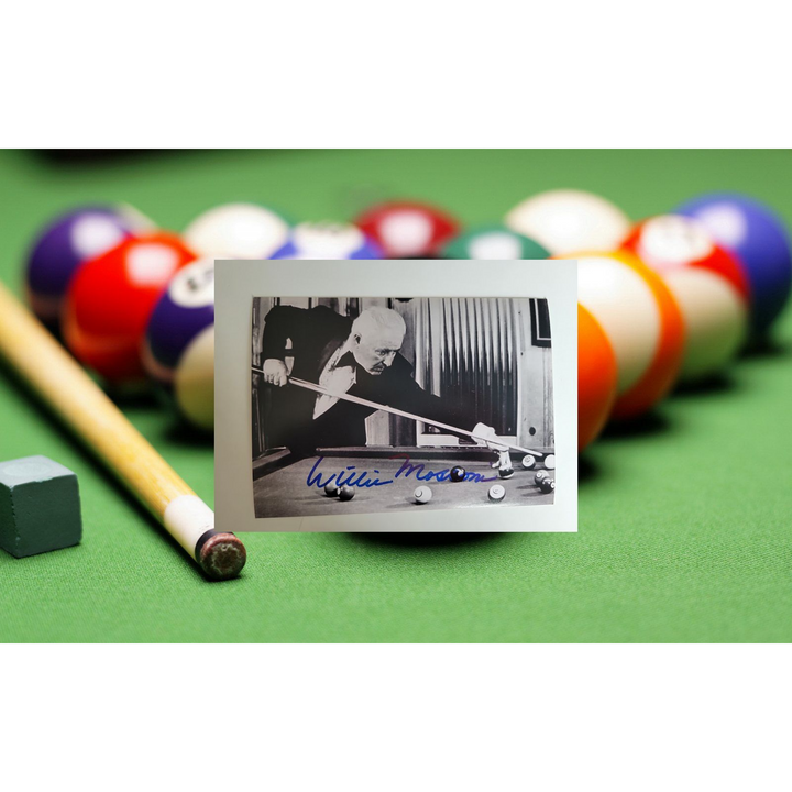 Willie Mosconi 5 x 7 photograph signed