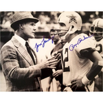 Load image into Gallery viewer, Tom Landry Roger Staubach Dallas Cowboys 8x10 photo signed
