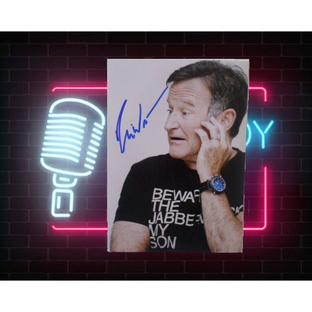 Robin Williams comedian 5 x 7 signed photo