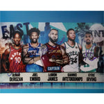 Load image into Gallery viewer, DeMar DeRozan Joel embiid LeBron James Giannis antetokounmpo Kyrie Irving 8 x 10 photo signed with proof
