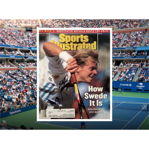 Stefan Edberg US Open tennis champion Sports Illustrated signed