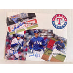 Load image into Gallery viewer, Adrian Beltre Michael Young Ian Kinsler Josh Hamilton Texas Rangers 8 x 10 photo signed
