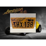 Load image into Gallery viewer, American Graffiti  original licence plate Hand-signed by: Bo Hopkins, Cindy Williams, Candy Clark, Harrison Ford and more
