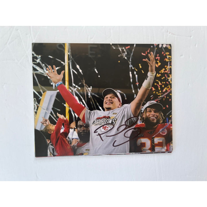 Kansas City Chiefs Patrick Mahomes 8x10 photo signed with proof