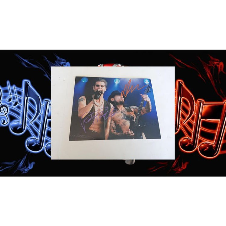 Perry Farrell David Navarro Jane's Addiction 8 x 10 photo signed