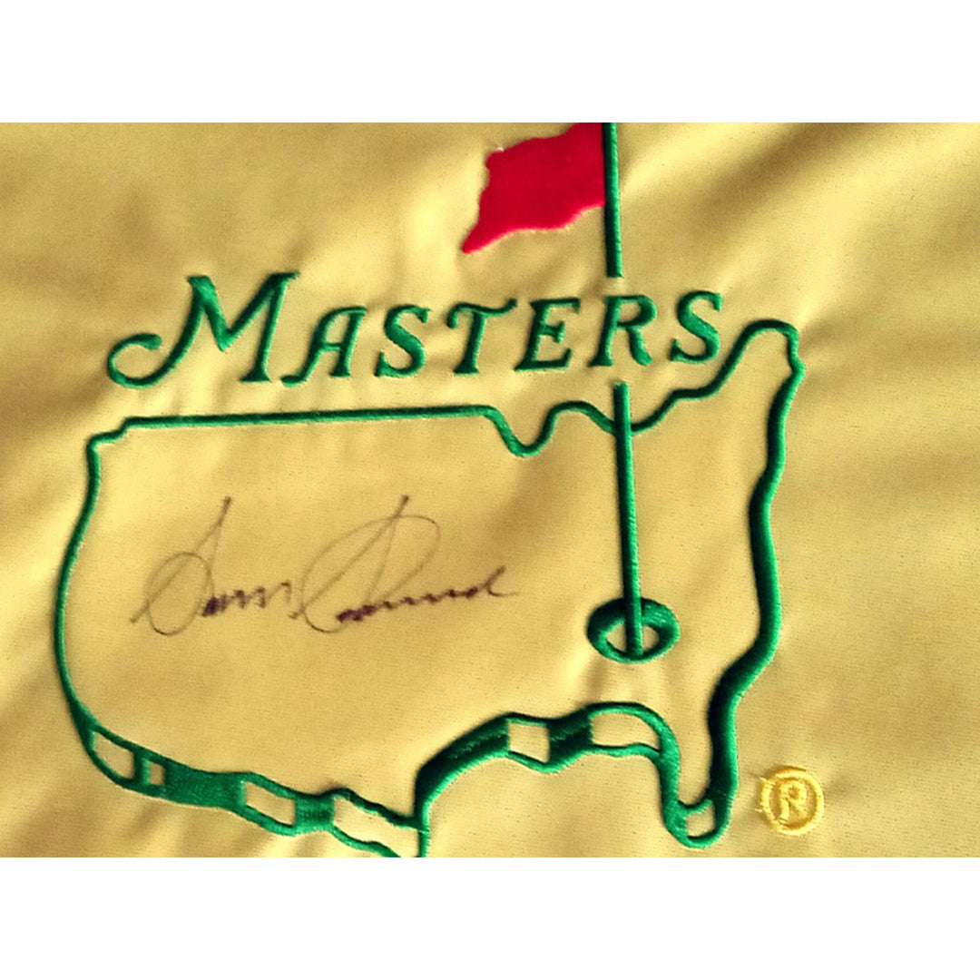 Sam Snead Masters Golf flag signed with proof - Awesome Artifacts 