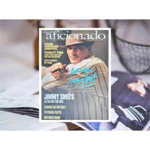 Jimmy Smits Cigar Aficionado magazine cover signed