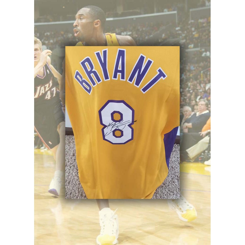 Awesome Artifacts Kobe Bryant Vintage #8 Los Angeles Lakers 2XL Jersey Signed with Proof by Awesome Artifact