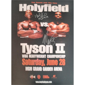 Marvelous Marvin Hagler and Thomas Hearns 16 by 20 photo signed with proof