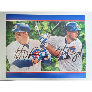 Kris Bryant and Anthony Rizzo 8 by 10 signed photo with proof