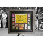 Load image into Gallery viewer, Jack Nicklaus Arnold Palmer Phil Mickelson Tiger Woods 30 Masters champion signed flag with proof
