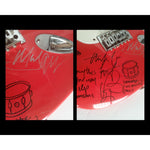 Load image into Gallery viewer, Keith Richards, Ronnie Wood, Mick Jagger, Bill Wyman and Charlie Watts signed guitar with proof
