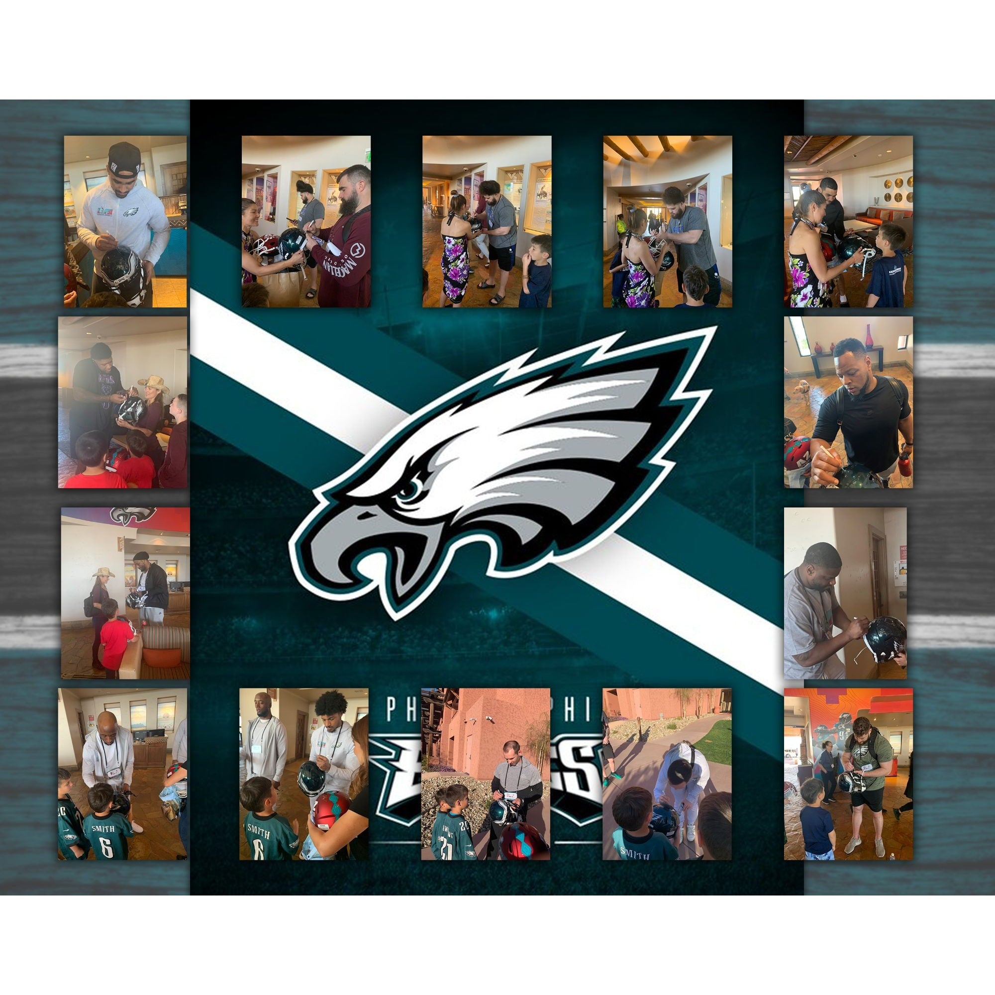 Darius Slay Philadelphia Eagles 5x7 photo signed with proof with free acrylic frame