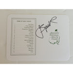 Load image into Gallery viewer, Jordan Spieth Masters Golf scorecard signed with proof
