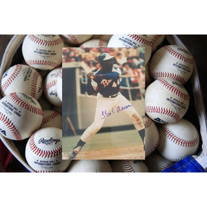Hank Aaron Atlanta Braves 8 x 10 signed photo