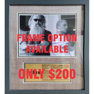 Van Morrison and Eric Clapton 8 x 10 photo signed with proof