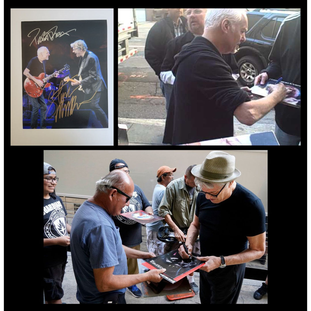 Steve Miller and Peter Frampton 8x10 photo signed with proof