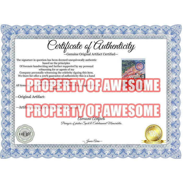 Certificate of Authenticity for Chicago Cubs Ben Zobrist, Joe Maddon, Anthony Rizzo, World Series program signed with proof