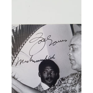 Muhammad Ali and Joe Lewis 8x10 photo signed