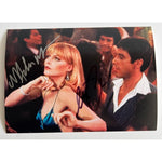 Load image into Gallery viewer, Al Pacino Tony Montana Scarface &amp; Michelle Pfieffer 5x7 photo signed with proof
