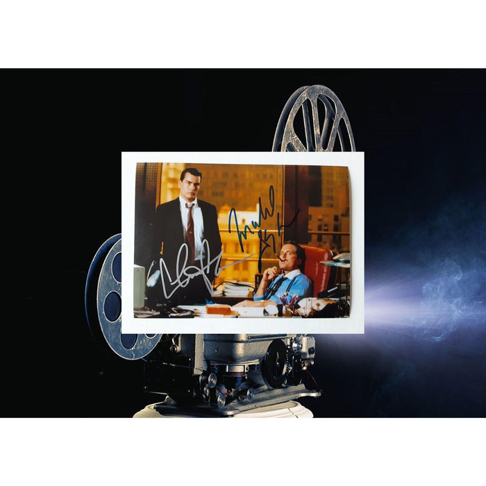 Michael Douglas and Charlie Sheen Wall Street 5 x 7 photo signed with proof