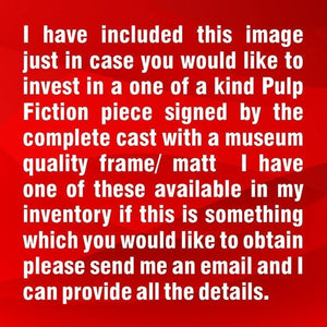 Winston wolf Harvey Keitel Pulp Fiction 5 x 7 photo signed